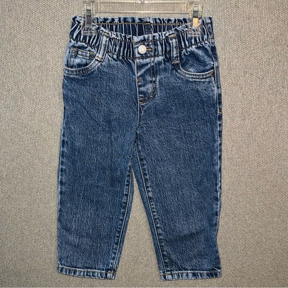 Cat & Jack size 2t paper bag waist Blue Jeans